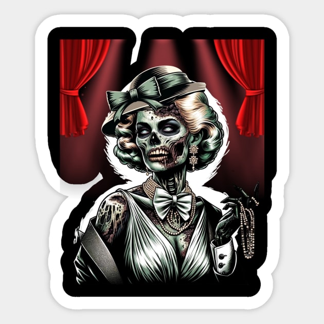 Famous Zombie Celebrity Sticker by mieeewoArt